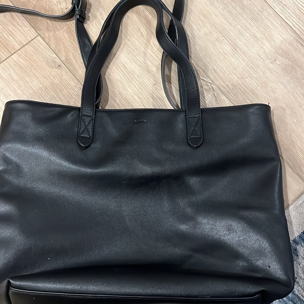 Fawn Design Black Tote Bag Purse - Picture 3 of 7